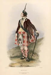 Menzies, de The Clans of the Highlands escocesas, pub.1845